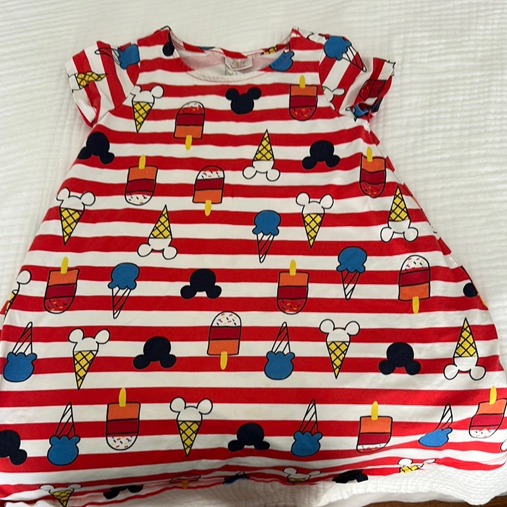 Hanna Andersson Red and White Striped Ice Cream Dress